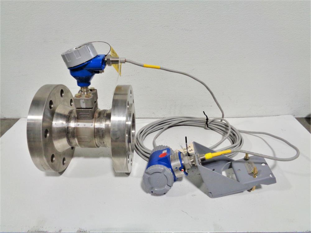 Foxboro 84F Vortex Flowmeter 84F-T04Y3SSRJF-G, Size 4" 600# 316SS w/ Transmitter